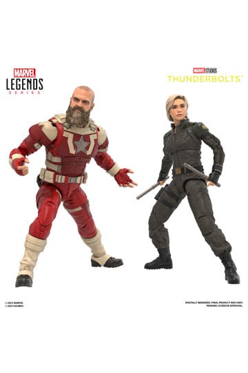 Thunderbolts Marvel Legends Action Şekil 2 Pack Yelena Belova & Red Guardian 15 cm