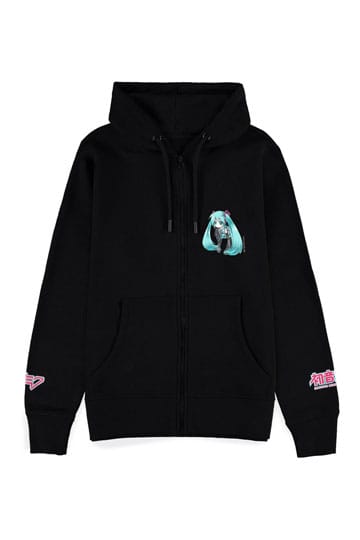 Hatsune Miku Zipper Hoodie Black