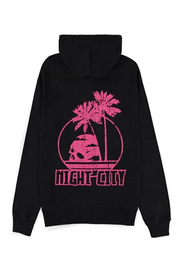 Cyberpunk 2077 Hoodie s kapuljačom s patentnim zatvaračem Night City