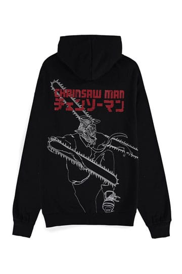 Felpa con cappuccio con cerniera Chainsaw Man Chainsaw Devil