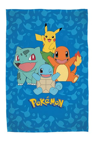 Pokemon fleece pokrivač Starter Pokemon 130 x 160 cm