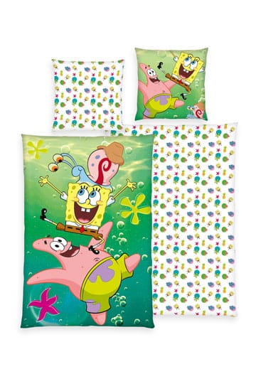 Spongebob Squarepants Ensemble de couette 135 x 200 cm / 80 x 80 cm