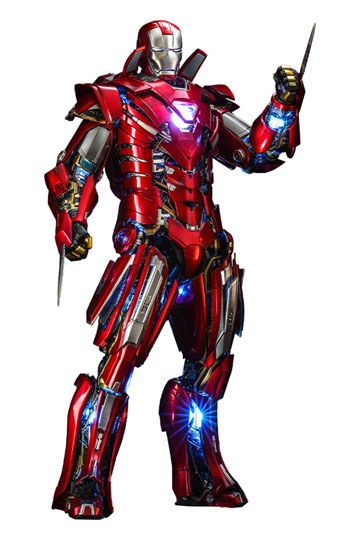 Iron Man 3 Movie Masterpiece Action Figure 1/6 Silver Centurion (Armor Suit Up Version) 32 cm