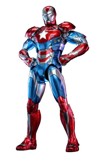 Marvel Comic Diecast Masterpiece Action Şekil 1/6 Demir Patriot Hot Toys Exclusive 32 cm