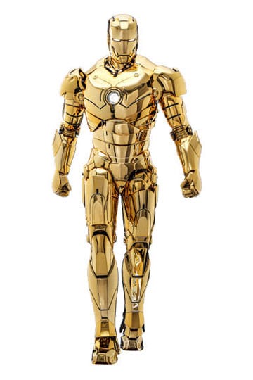 Iron Man Movie Masterpiece Diecast Action Figure 1/6 Iron Man Mark III (Gold Color Version) Hot Toys exclusif 33 cm