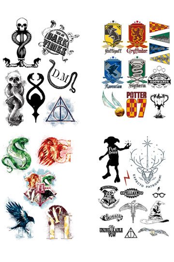 Harry Potter Temporary Tattoos Set