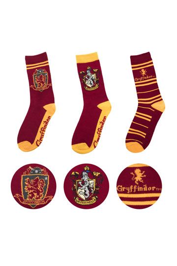 Harry Potter Socks Grifondoro da 3 pacchetti