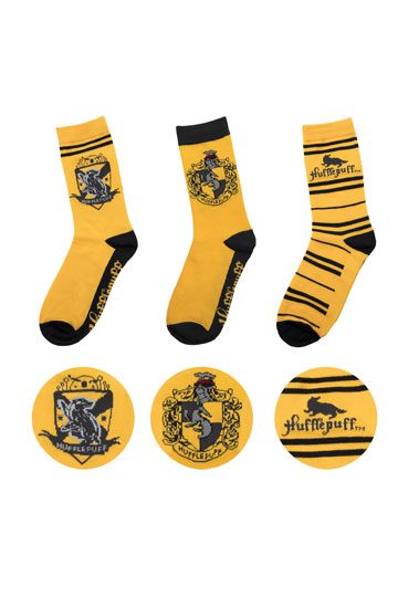 Harry Potter Socks 3 Pack Hufflepuff