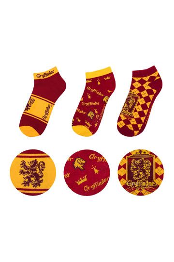 Harry Potter Ankle Socks 3-Pack Gryffindor