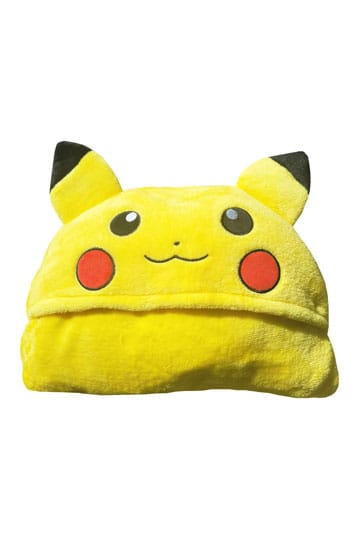 Pokémon Coral Hooded Blanket Pikachu 120 x 150 cm