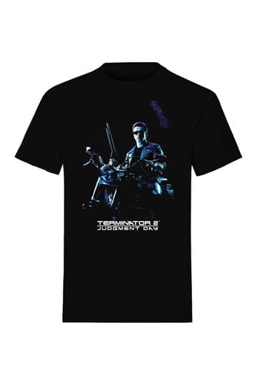 The Terminator T-Shirt Bike Pose Black