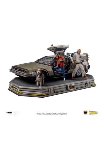 Back to the Future Art Scale Statue 1/10 DeLorean Full Set 23 cm