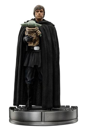 Star Wars The Mandalorian Art Scale Statue 1/10 Luke Skywalker y Grogu 21 cm