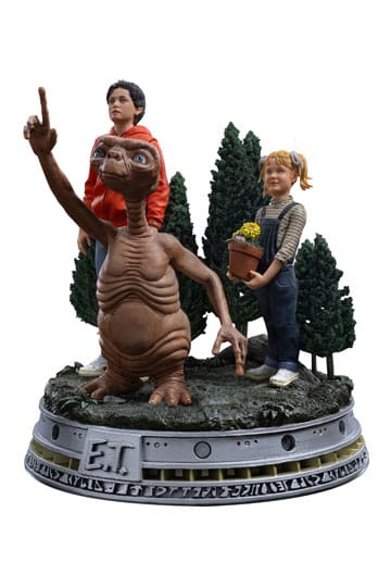 E.t. Den extra-terrestrial deluxe konstskala statyn 1/10 E.T., Elliot och Gertie 19 cm