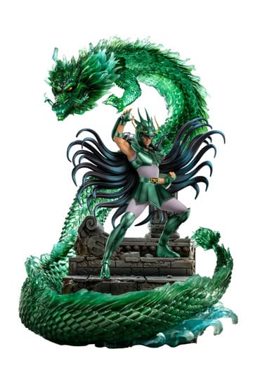 Estatua de escala de arte de Saint Seiya Deluxe 1/10 Dragón Shiryu 38 cm