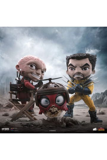 Deadpool & Wolverine Mini Co. Figura in PVC Deadpool e Wolverine set Unmasked 14 cm