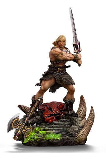 Evrenin Ustaları Deluxe Sanat Ölçeği Heykeli 1/10 He-Man Unleashed 34 cm