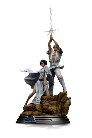 Star Wars Deluxe Art Scale Estatua 1/10 Luke y Leia 41 cm