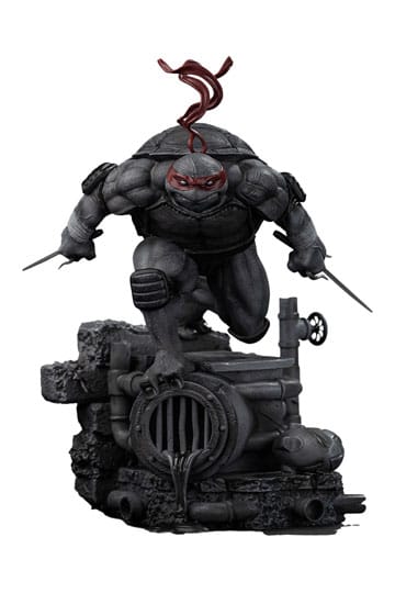 Teenage Mutant Ninja Turtles Estatua a escala artística 1/10 Rafael Variante en blanco y negro 26 cm heo exclusivo