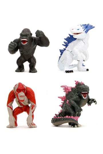 Godzilla Nano Metalfigs Diecast Mini Figures 4-Pack Wave 1 4 cm