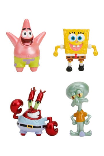 Spongebob Squarepants Nano Metalfigs Diecast Mini Figures 4-Pack Wave 1 4 cm