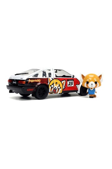 Aggretsuko Diecast Modell 1/24 1986 Toyota Trueno AE86