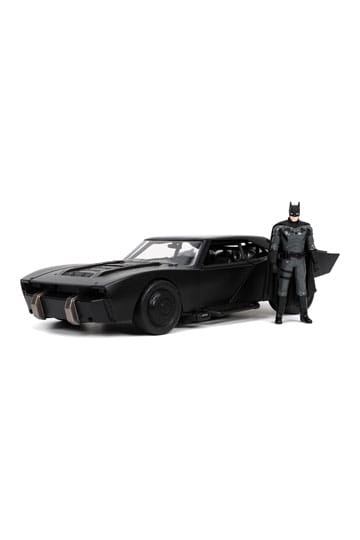 Batman 2022 Hollywood Rides Dascast Modell 1/24 2022 Batmobil mit Figur