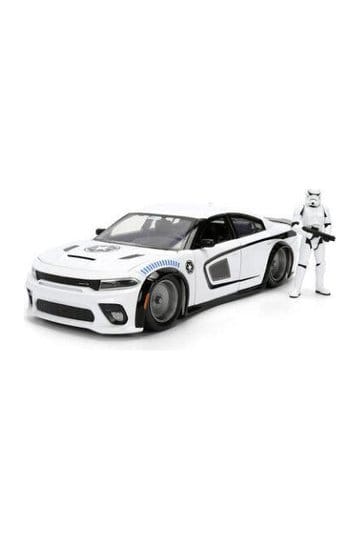 Modello pressofuso di Star Wars 1:24 Stormtrooper Dodge Charger SRT Hellcat