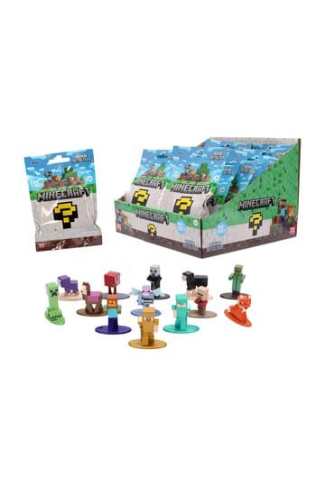 Minecraft Nanofigs Mini Figures 4 cm Blind Box Display (24)