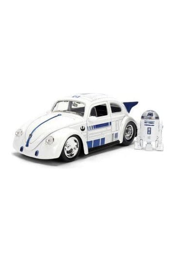 Modello pressofuso di Star Wars 1:24 R2-D2 1959 VW Drag Beetle