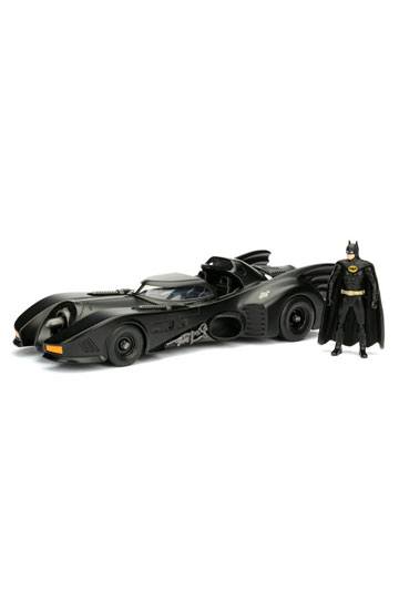 Batman Diecast Modell 1/24 1989 Batmobil mit Figur