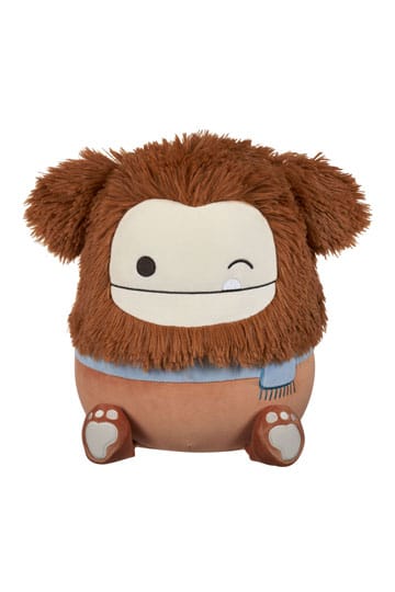 Squishmallows Plush Figure Winking Brown Bigfoot with Scarf Benny 30 cm