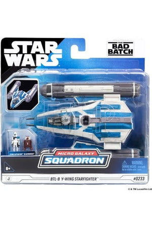 Star Wars Medium Vehicle BTL-B Y-wing Starfighter med Clone Captain Rex 13 cm