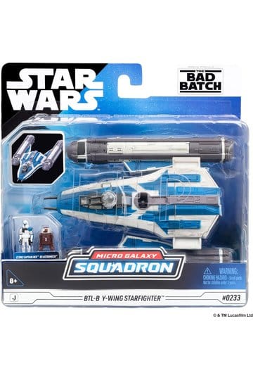 Star Wars Medium Vehicle BTL-B Y-wing Starfighter med Clone Captain Rex 13 cm