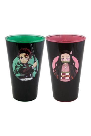 Bicchieri Demon Slayer Confezione da 2 Tanjiro e Nezuko 473 ml