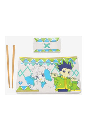 Hunter x Hunter Ceramic Sushi Set with Chopsticks Gon & Killua
