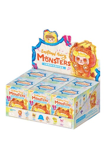 QKid: Caja Ciega Serie Emotional Hairy Monsters Figura 12 - 14 cm Display (6)