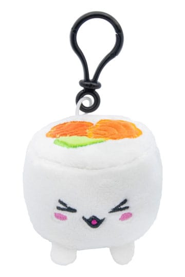 Plushi Peluş Figürü ve Keychain Uramaki suşi ile somon 7 cm