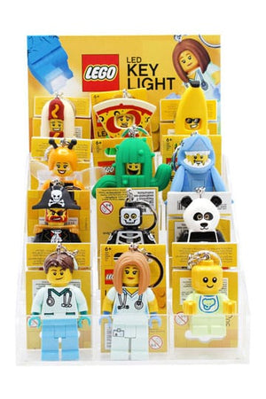LEGO Acryl Counter Display with 12 Light-Up Keychains
