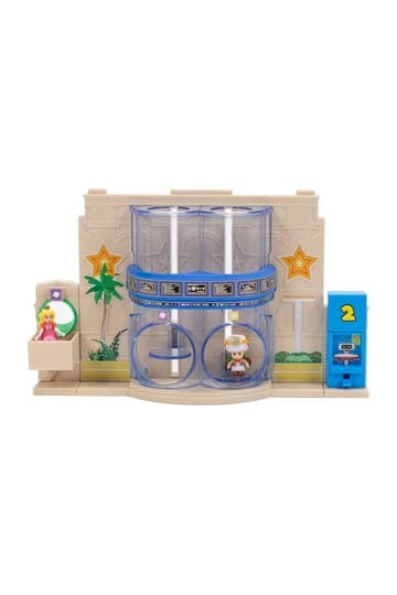 Il diorama del film Super Mario Galaxy con 2 mini personaggi Gateway Galaxy
