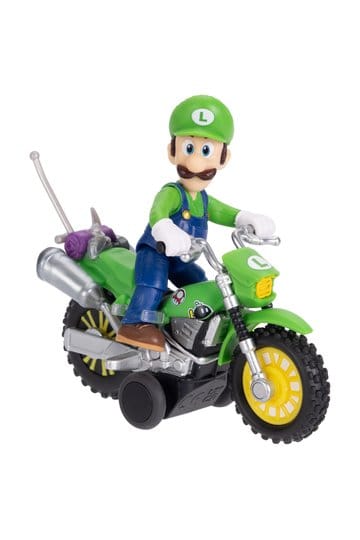 La figura d'azione del film Super Mario Galaxy con motocicletta tirabile Luigi 6 cm
