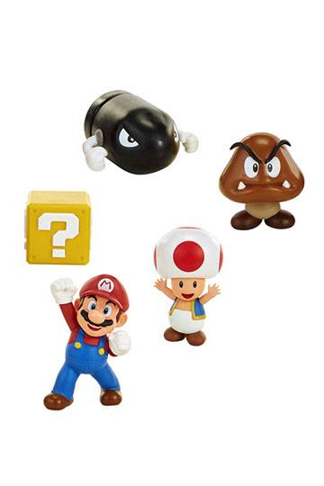 Wereld van Nintendo Mini Figuur 5-pack New Super Mario Bros. U Acorn Plains 6 cm