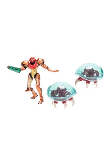 World of Nintendo Metroid Mini Figurine 3-Pack Samus Bounty Hunter 6 cm