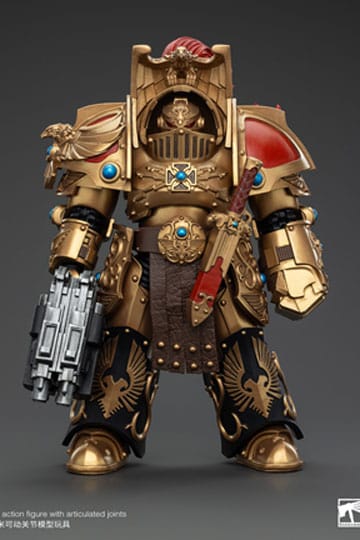 Warhammer The Horus Heresy Action Figure 1/18 Legio Custodes Aquilon Terminator Squad Aquilon with Lastrum Storm Bolter 14 cm