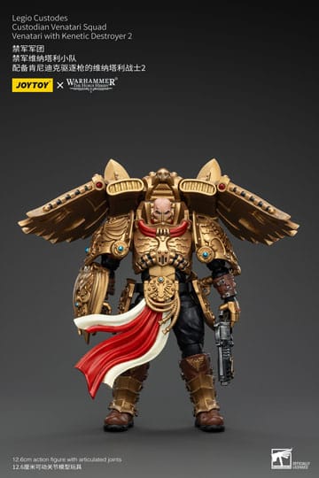 Warhammer Horus Heresy Action Figur 1/18 Legio Custodes Custodian Venatari Squad Venatari med Kenetic Destroyer 2 13 cm