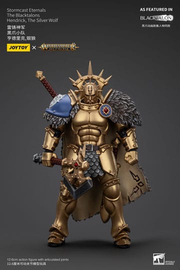 Warhammer yaşı Sigmar Actionfigur Stormcast Sonsuzlar Blacktalons Hendrick Gümüş Kurt 20 Cm