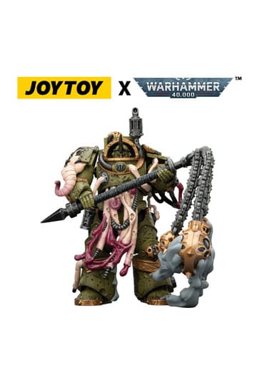 Warhammer 40.000 Actionfigur Death Guard Blightlord Terminator 2 mit Dreschflegel der Verderbnis 14 cm