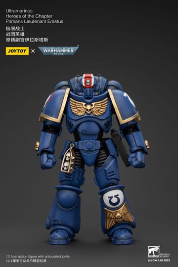 Warhammer 40K Action Şekil 1/18 Ultramarines Primaris Teğmen Erastus Bölümünün Kahramanları 20 Cm