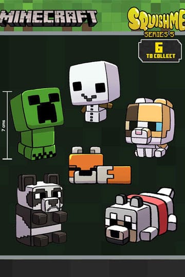 Minecraft Squishme Anti-Stress Figur 7 CM Series 5 Display (16)