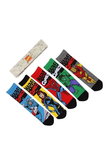 Calzini Marvel Avengers, confezione da 5, L-XL